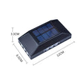 1-4pcs 12 LED Solar Wall Lamp Outdoor Waterproof Four Sides Glowing Light Staircase Villa Balcony Lighting Solar Wall Lights