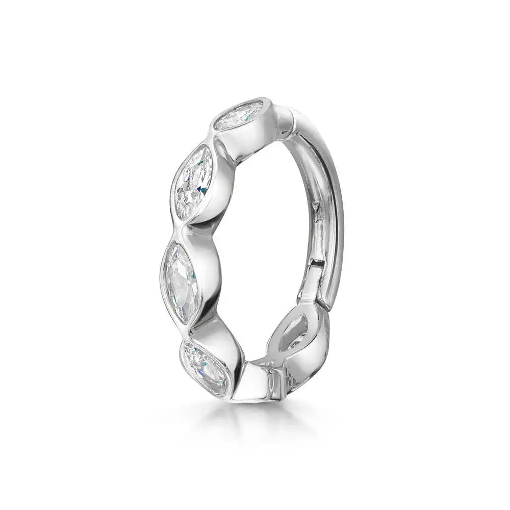 1PC Fashion Helix Daith Piercing Earrings for Teen Girls Dainty Zircon Cartilage Studs Conch Tragus Rook Lobe Ear Hoops Jewelry