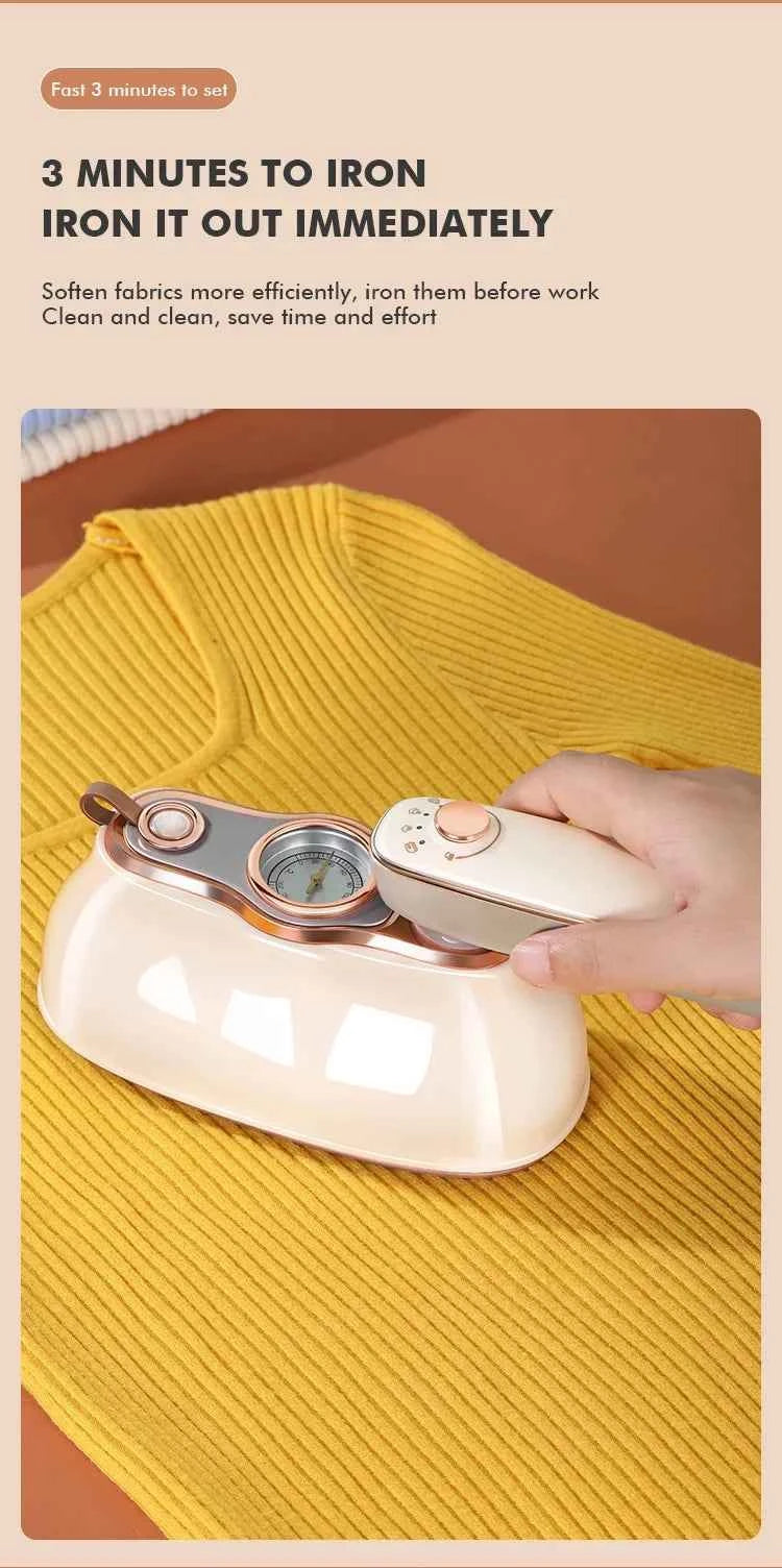 1200W Portable Garment Steamer Mini Handheld Steam Iron for Garments Wet and Dry Dual Use Electric Iron Travel Ironing Machine