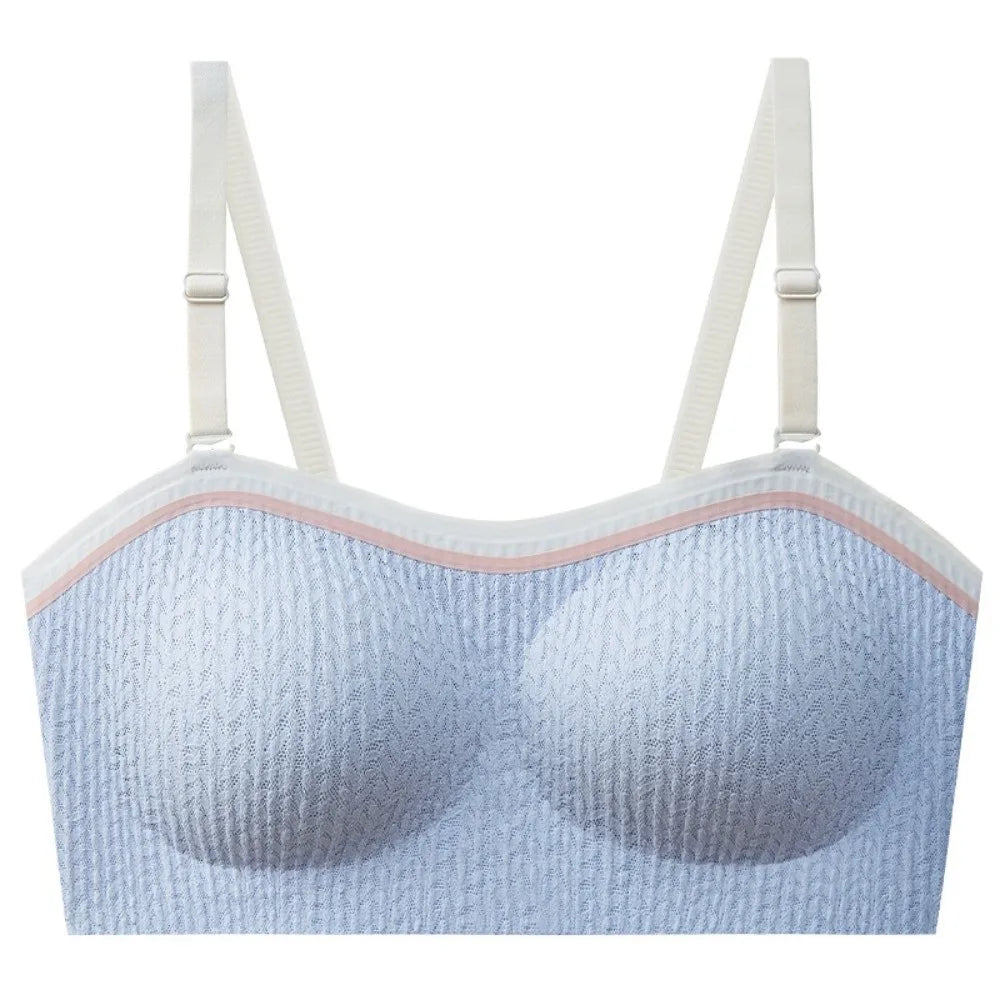 Lingerie Adjustable Wireless Bra Close-fitting Elastic Traceless Brassiere for Women Anti-sagging Gathered Breasts Seamless Bras