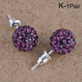 New Fashion Jewelry Full Rhinestone Ball Earrings Autumn and Winter Fashion Korean Temperament Earrings for Women Party Gift