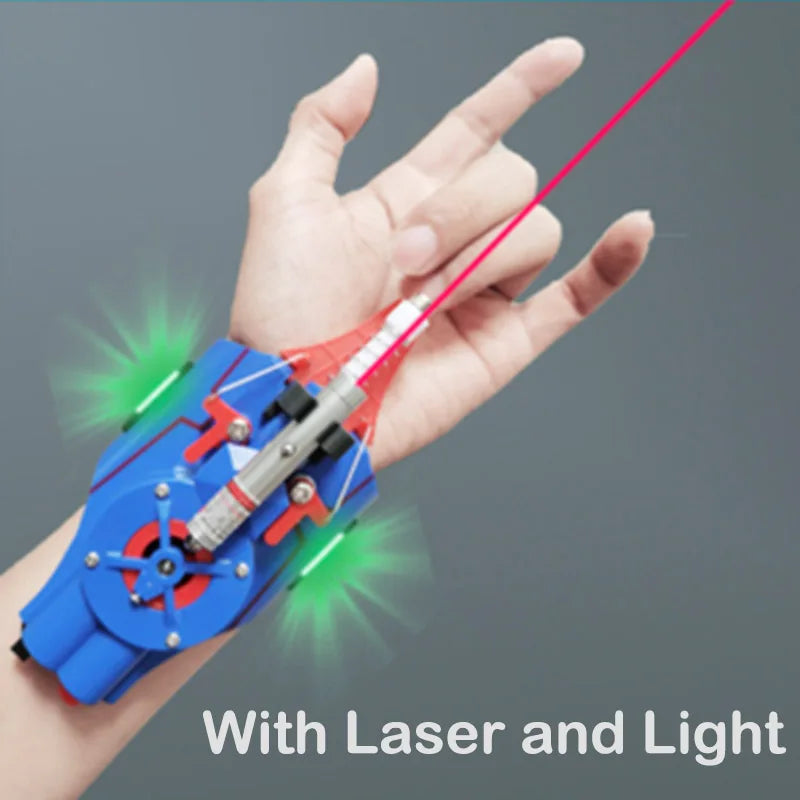 Spider Man Web Shooters ML Legends Spiderman Network Electric Launcher Gloves Toys Manga Figurine Cosplay Props Gift for Kids