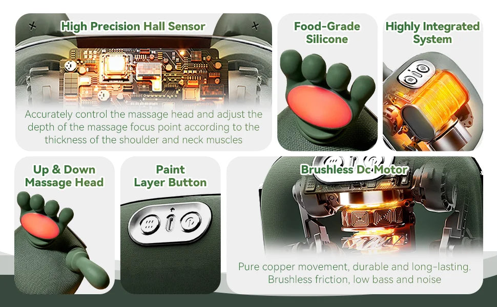 N7 Master Hand Shoulder Neck Massage Instrument Cervical Head Massage Instrument Real Hand Rubbing