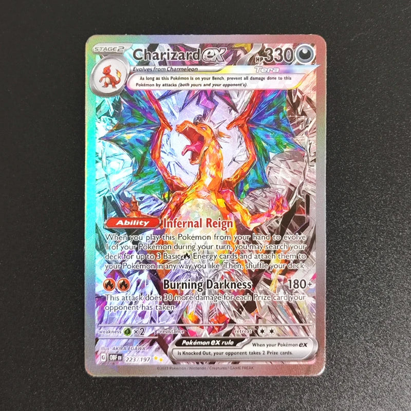 PTCG English Charizard Gengar Giratina Rayquaza Greninja Mewtwo Pikachu Clefairy