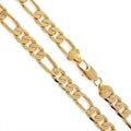 High-Quality 18K Gold Necklaces 20 Inches Classic 8MM Sideways Necklace For Men Fashion Jewelrys Gifts Wedding Party Not Fading