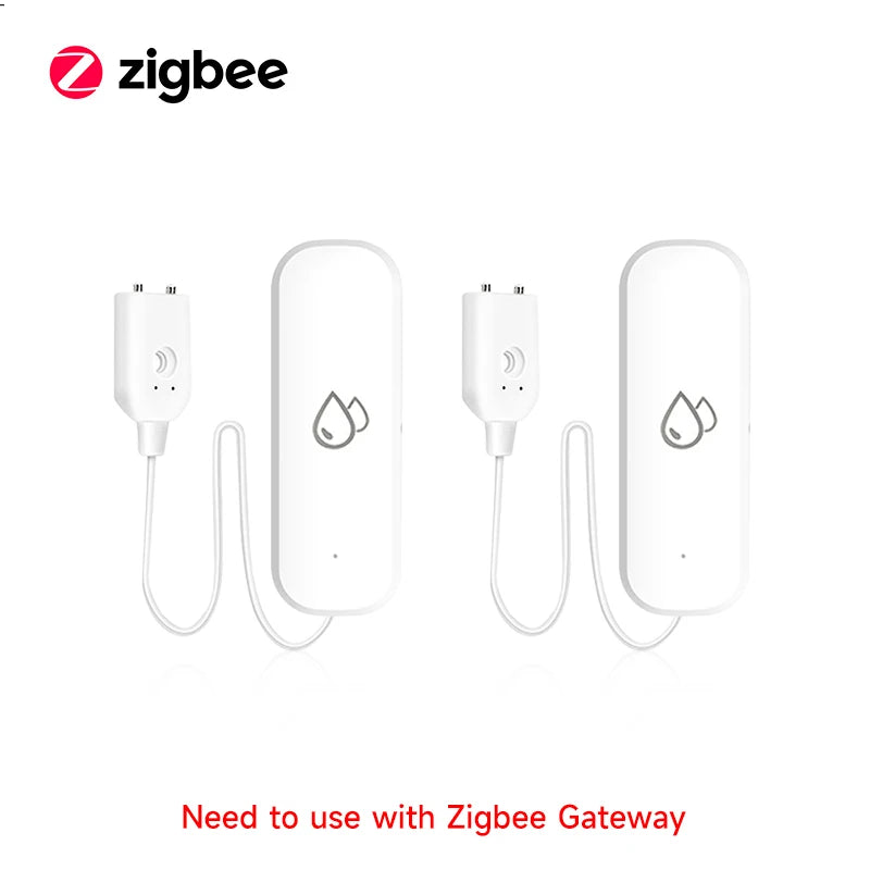 WiFi/Zigbee Water Leak Sensor Tuya Smart Life APP Flood Leak Detector Water Alert Overflow Alarm Home Security System Leakage