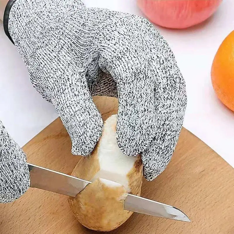 1 Pair Security Protection Anti-Cut Gloves Cut Proof Stab Resistant Stainless Steel Wire Metal Mesh Butcher Cut-Resistant Gloves