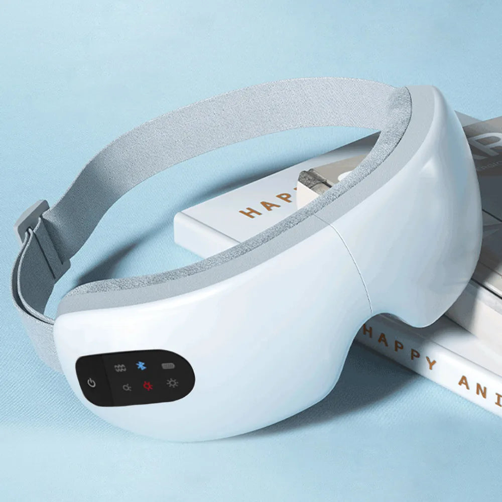Electric Eye Massager Hot Compress & Vibration Relieves Eye Fatigue Dark Circles Heating Eyes Massage Instrument With Bluetooth