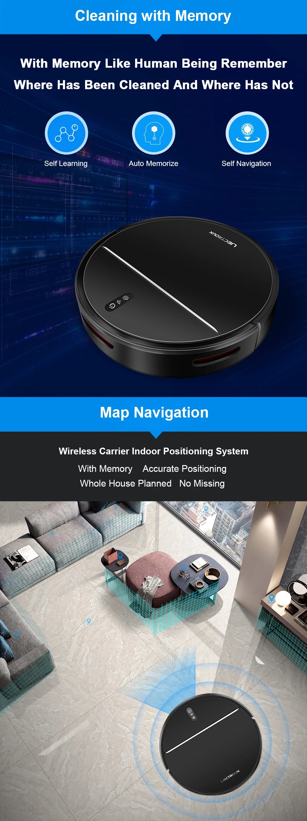 Pro Intelligent Robot Vacuum Cleaner For Household