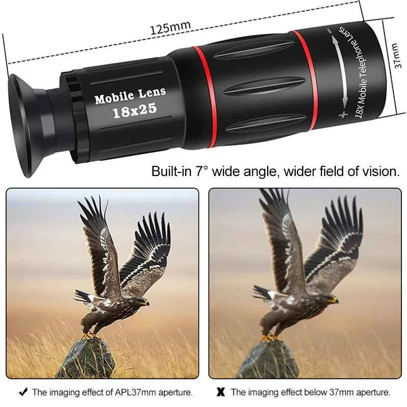 64X Telescope For Mobile Phone Lens For photography macro Phone lens for iphone Cell Phone Lens mobile phone telephoto.lens