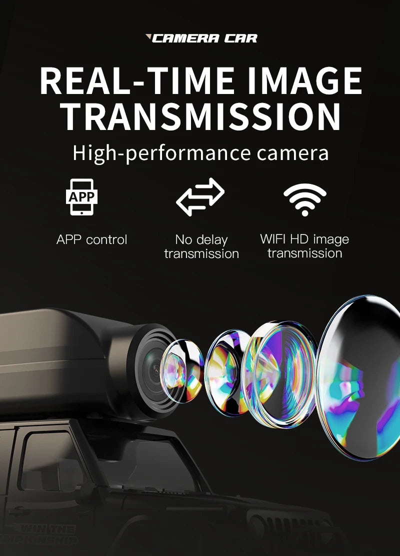 1:64 Mini RC Car 2.4G Remote Contorl Vehicle with Camera WiFi APP Control High Speed Racing Stunt Cars Toy Gift for Kids