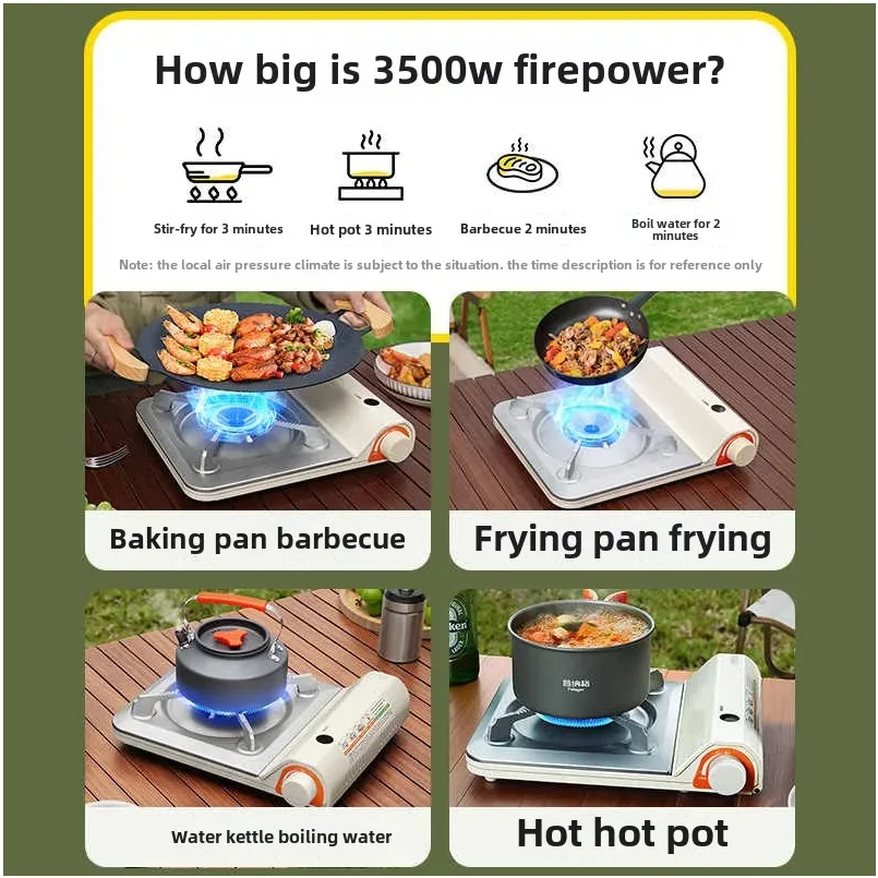 2026 Portable Outdoor Cooker Hot Pot Small Durable   Magnetic Casca Design for Camping And Travel
