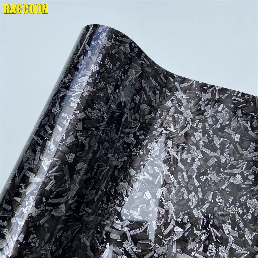 Premium PET Matte & Glossy Black Silver Red Forged Carbon Fiber Wrap Vinyl Car Film Motorcycle Scooter Vehicle Wrapping Foil