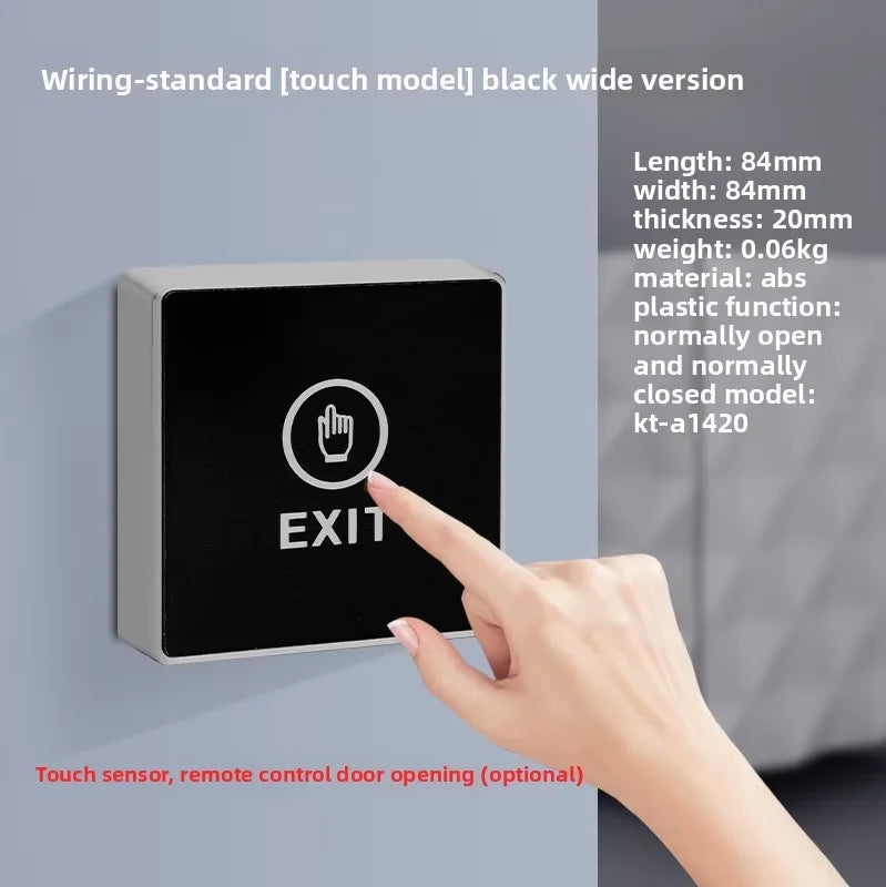 KOB access control switch exit button glass panel touch sensor infrared induction automatic door wireless switch