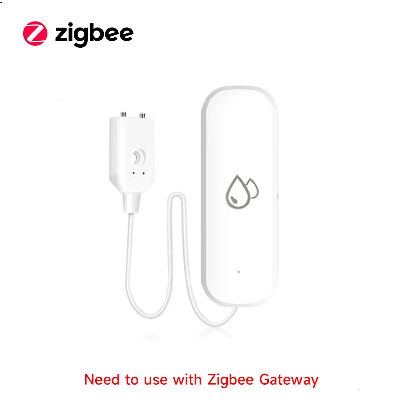 WiFi/Zigbee Water Leak Sensor Tuya Smart Life APP Flood Leak Detector Water Alert Overflow Alarm Home Security System Leakage