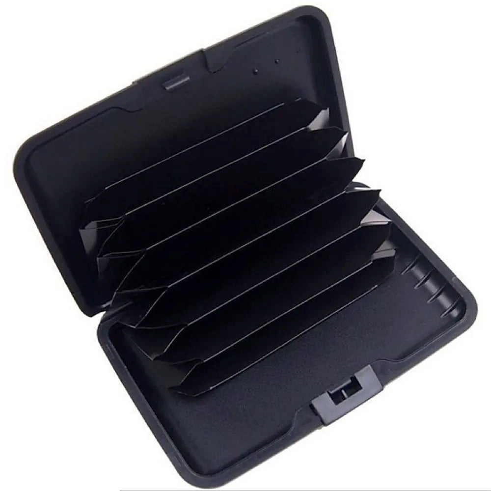 Credit Card Holder Wallet Metal Name Card Holder Waterproof Credit Card Protector for Women Men