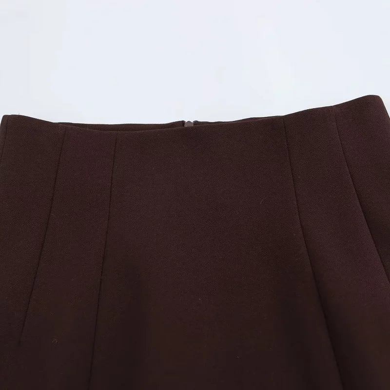 HXAO Elegant Skirts Set For Women's 2 Pieces Outfit 2025 Spring Long Blazer Coat Mid Waist Mini Skirts Fashion Office Skirts Set