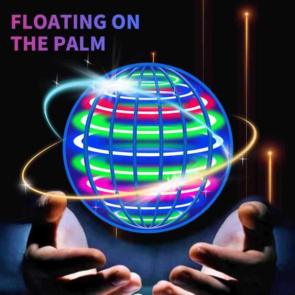 Flying ball, automatic spinning ball, LED dazzling lights, floating magic, fan, UFO flying machine, toy, gift, game, sports ball