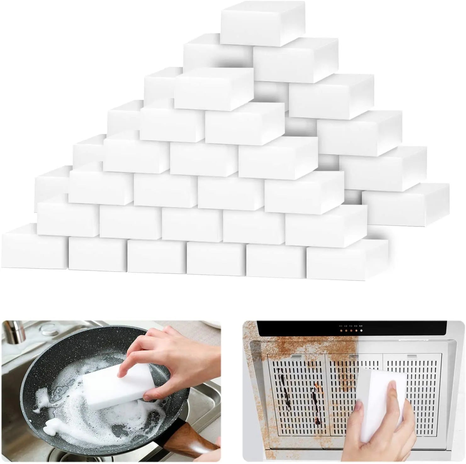 10/20Pcs Melamine Sponge Magic Sponge Eraser Eraser Cleaner Cleaning Sponges for Kitchen Bathroom Cleaning Tools 10*6*2cm