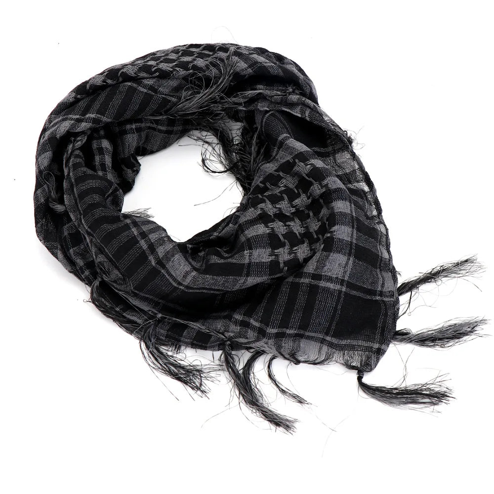 New Summer Women Tactical Arab Scarf Men Fashion Lightweight Hijab Scarf Spring Army Plaid Head Scarf Warm Mask