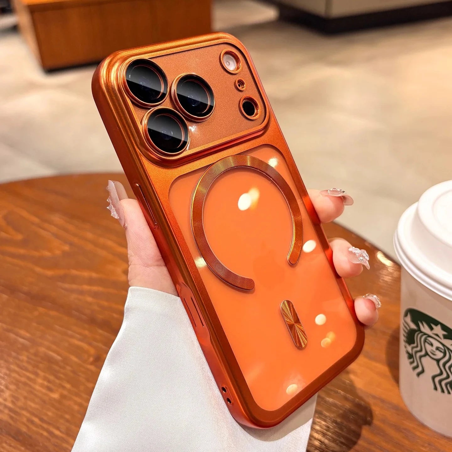 New Plating Transparent For Magsafe Magnetic Case for IPhone 17 17Pro 17 Pro Max 17 Air Original Soft TPU Lens Protector Cover