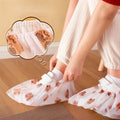 50-Pack Good Luck Bear Shoe Covers-Keep Floors Clean During Holiday Parties!Cute&Disposable for Christmas Gatherings,Indoor Use