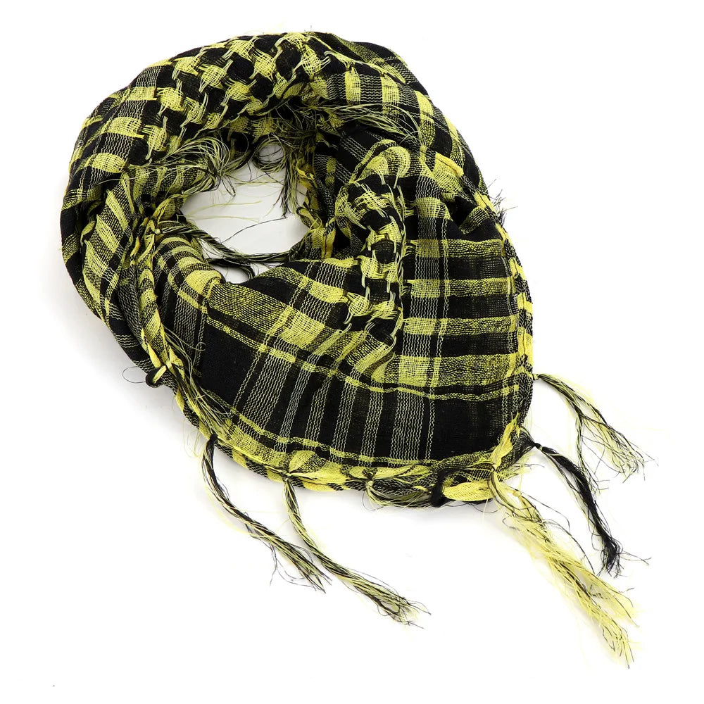 New Summer Women Tactical Arab Scarf Men Fashion Lightweight Hijab Scarf Spring Army Plaid Head Scarf Warm Mask