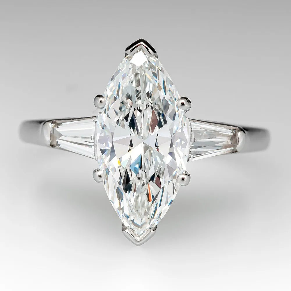 Original 925 Sterling Silver Wedding Engagement finger Rings For Women Topaz 5ct Asscher cut Simulated Diamond Platinum Jewelry