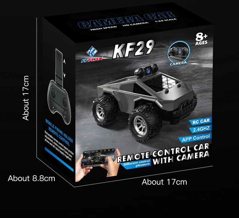 1:28 RC Car With HD Camera FPV WIFI Mini Remote Control Stunt Car With Led Lights APP Control Racing Cars Toy for Kids&Adult