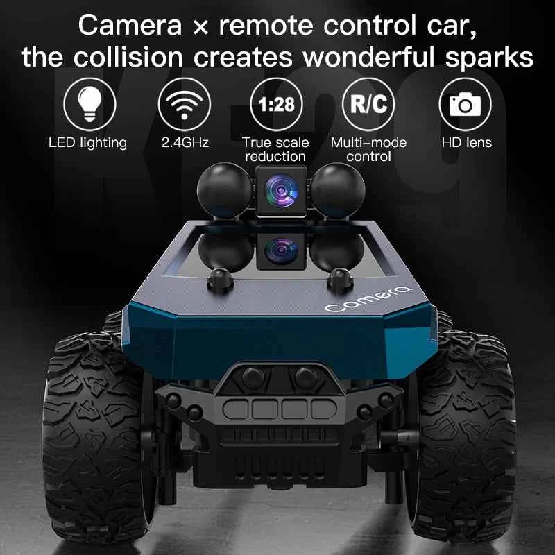 1:28 RC Car With HD Camera FPV WIFI Mini Remote Control Stunt Car With Led Lights APP Control Racing Cars Toy for Kids&Adult