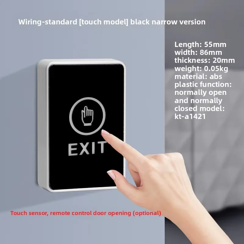 KOB access control switch exit button glass panel touch sensor infrared induction automatic door wireless switch