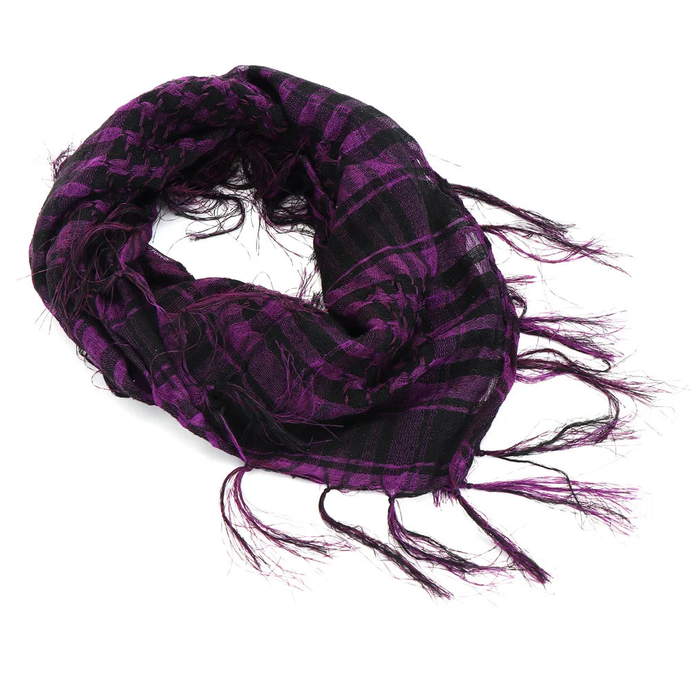 New Summer Women Tactical Arab Scarf Men Fashion Lightweight Hijab Scarf Spring Army Plaid Head Scarf Warm Mask