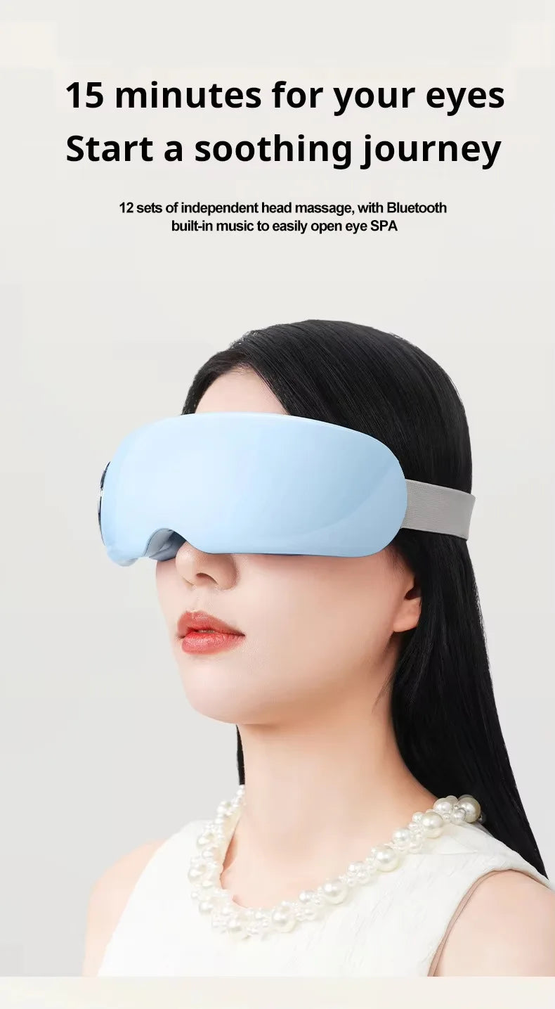 Eye Massager Smart Eye Relief Acupressure Massager Vibrating Heat Therapy Eye Mask Eye Care Device