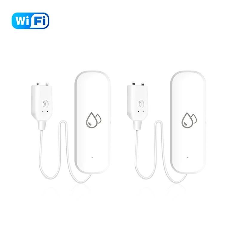 WiFi/Zigbee Water Leak Sensor Tuya Smart Life APP Flood Leak Detector Water Alert Overflow Alarm Home Security System Leakage