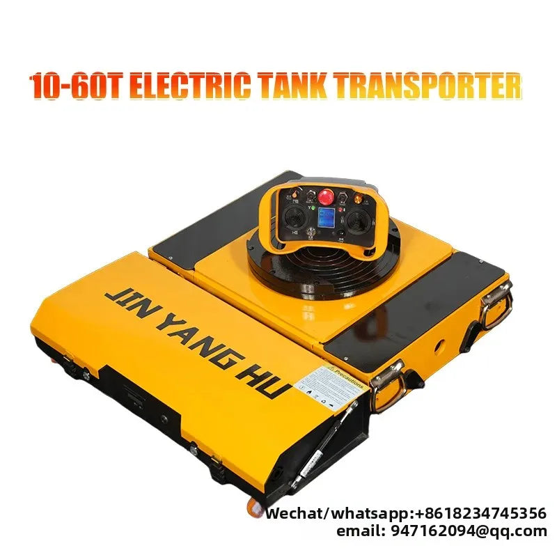 10-60T Heavy-Duty Electric Tank Machinery Skate Dolly Wheel Shifter Handling Tool Efficient Heavy Load Moving Equipment
