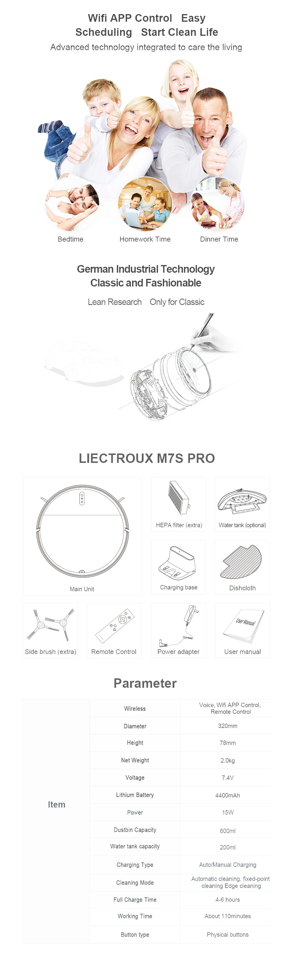 Pro Intelligent Robot Vacuum Cleaner For Household