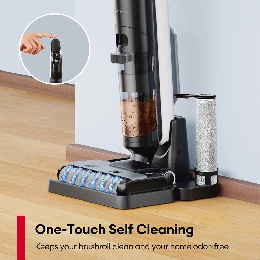 Ultenic Ac1 Elite Cordless Vacuum and Mop with Self-Cleaning, up to 50 Minutes Runtime, Smart Dirt Detection, 3 Cleaning Modes