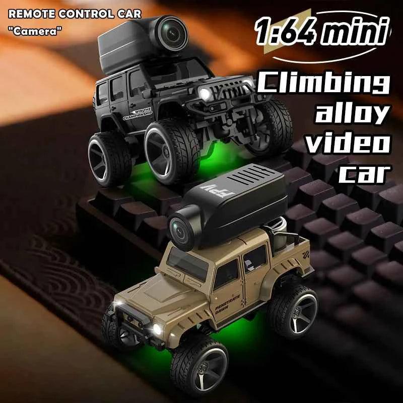 1:64 Mini RC Car 2.4G Remote Contorl Vehicle with Camera WiFi APP Control High Speed Racing Stunt Cars Toy Gift for Kids