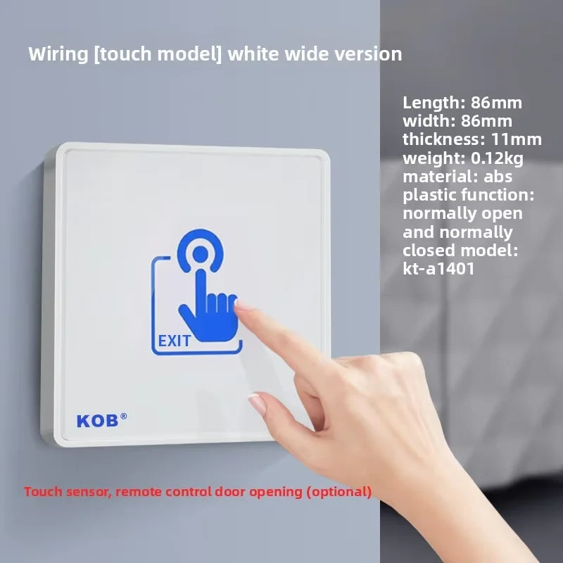 KOB access control switch exit button glass panel touch sensor infrared induction automatic door wireless switch
