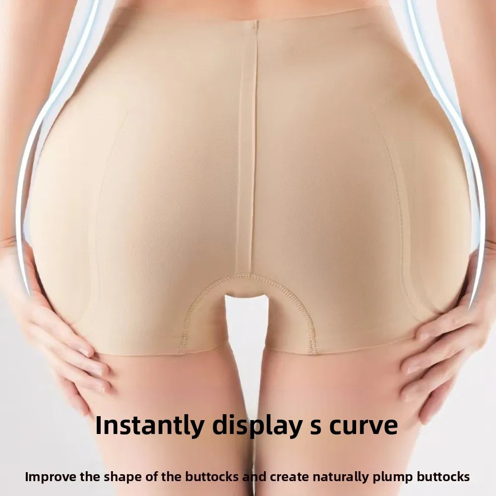 Seamless Shapewear with Pads Slimming Shapers Belly Contracting Body Shaping Panties Underpants High Waist