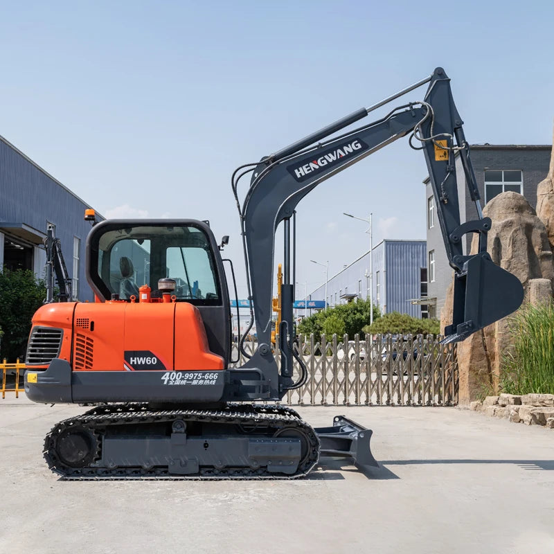 HW-60 Excavator 6 Ton Digger Medium And Large Excavators Construction Machinery Heavy Equipment China Factory Direct Sales