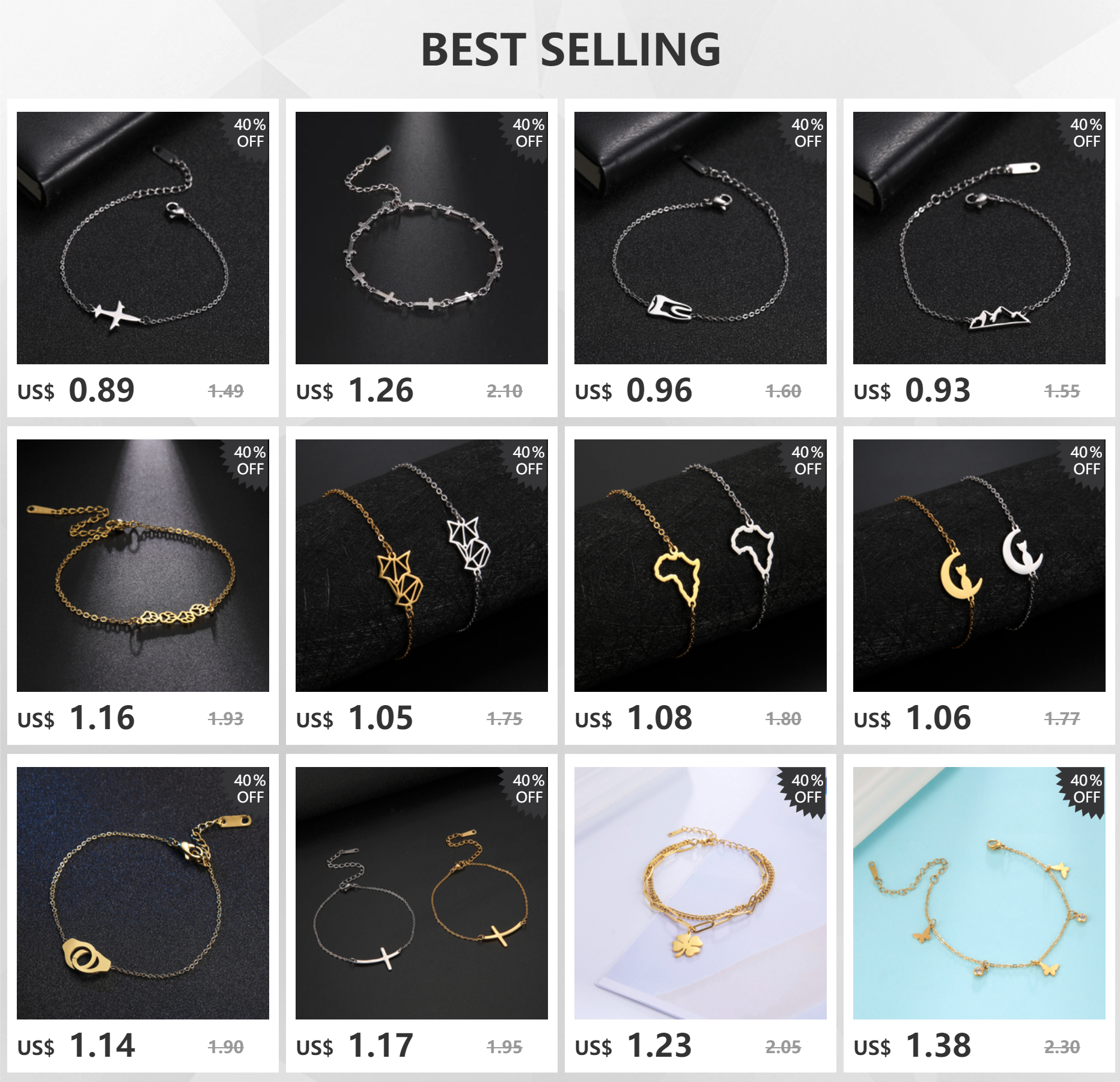 Skyrim Cutie Elephant Adjustable Bracelets for Women Girls Stainless Steel Three Elephants Charm Bracelet Jewelry Gifts 2026
