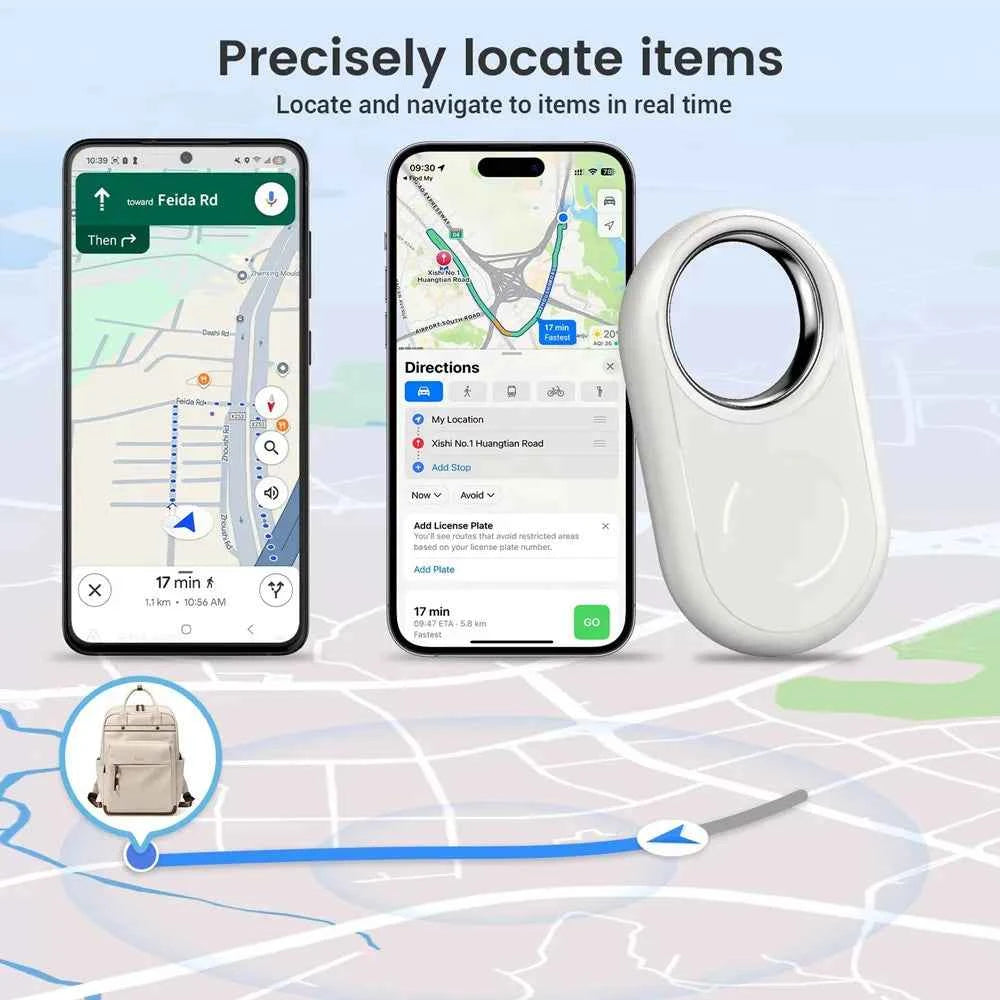Air Tags Bluetooth Tracker Smart Tag Works with IOS Find My or Android Find Hub Dual system Item Finders Locator Device for Keys