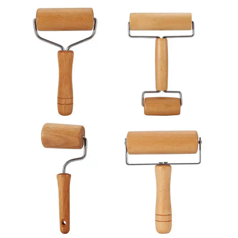 Rolling Pin Pastry and Pizza Baker Roller Wooden Baking Kitchen Utensils Pastry Rolling Pin Pie Rolling Roller