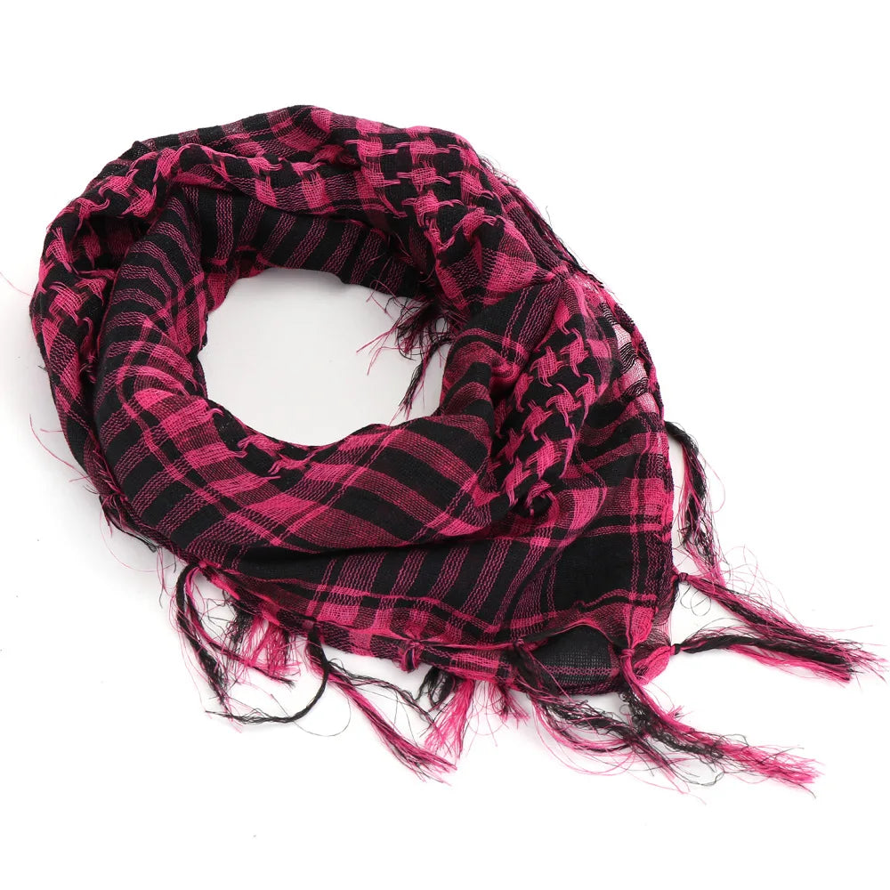 New Summer Women Tactical Arab Scarf Men Fashion Lightweight Hijab Scarf Spring Army Plaid Head Scarf Warm Mask
