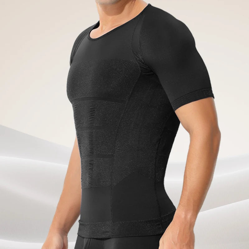 Shapewear Men's Short Sleeve Corset Belly Beer Belly Corset Corset Shapewear Sports Fitness Tights