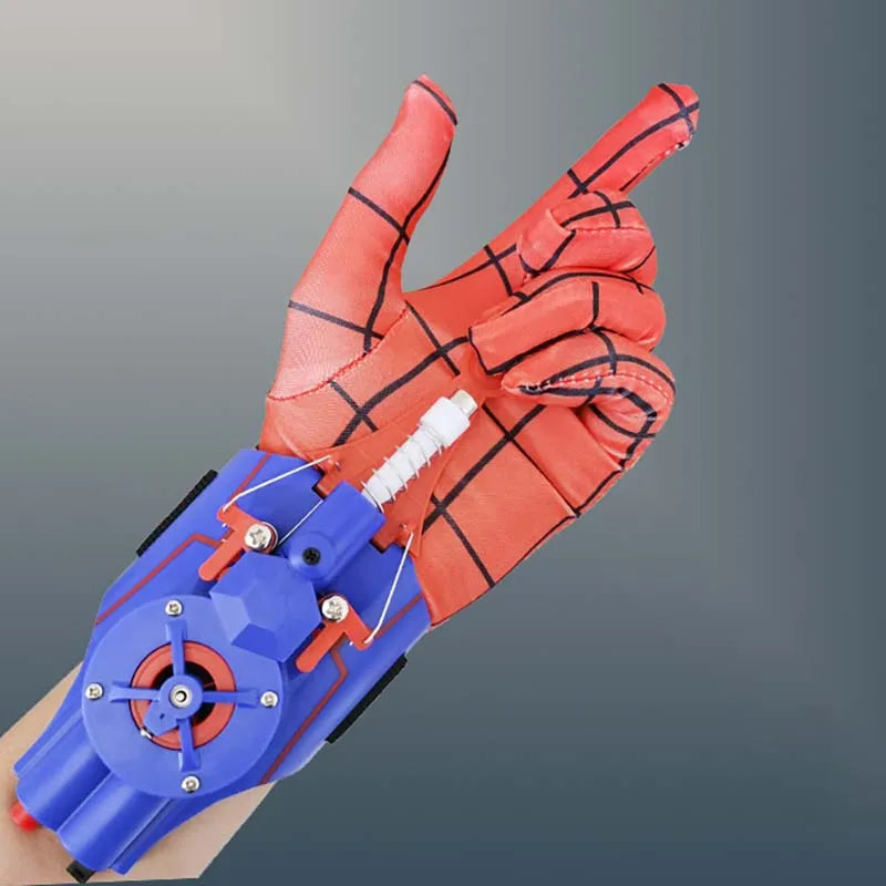 Spider Man Web Shooters ML Legends Spiderman Network Electric Launcher Gloves Toys Manga Figurine Cosplay Props Gift for Kids