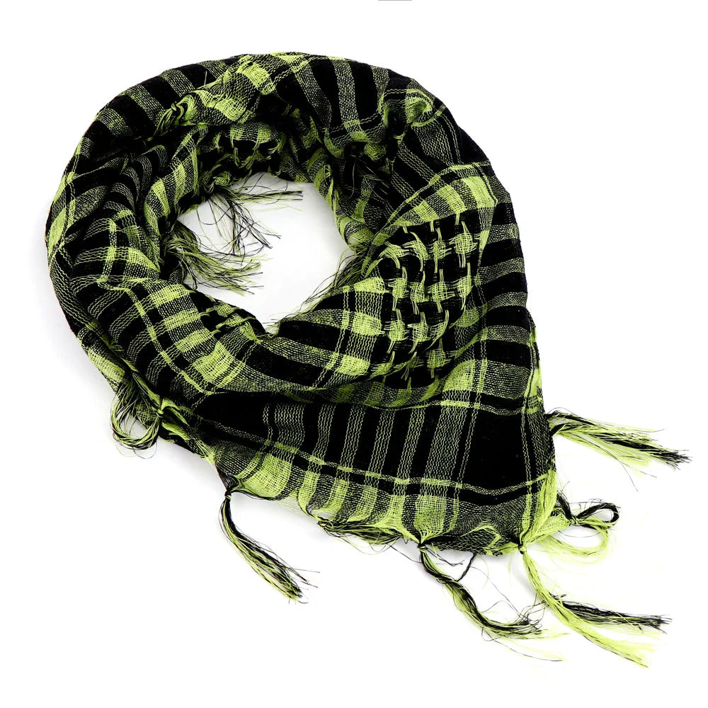 New Summer Women Tactical Arab Scarf Men Fashion Lightweight Hijab Scarf Spring Army Plaid Head Scarf Warm Mask