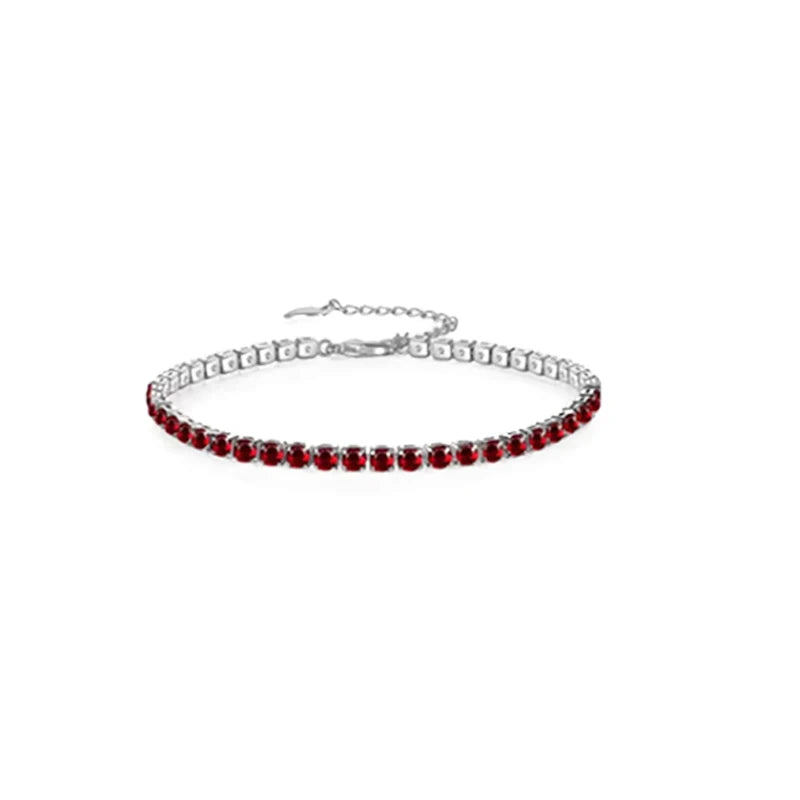 Hip hop all zircon 925 sterling silver sparkling European and American style bracelet for men women 2024 New Year surprise gift