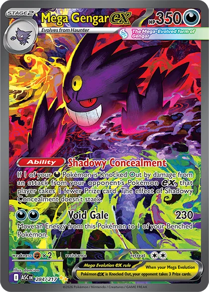 PTCG Collection Cards MEGA Gengar Charizard X Y